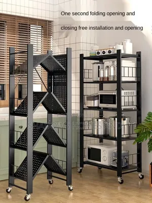 Metal Foldable Troylley Shelves