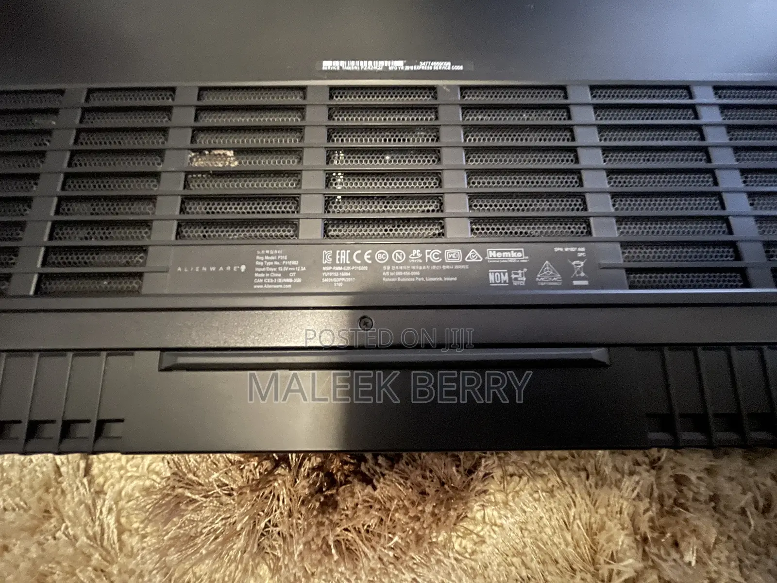 Laptop Alienware M17x R2 16GB Intel Core i7 SSD 256GB