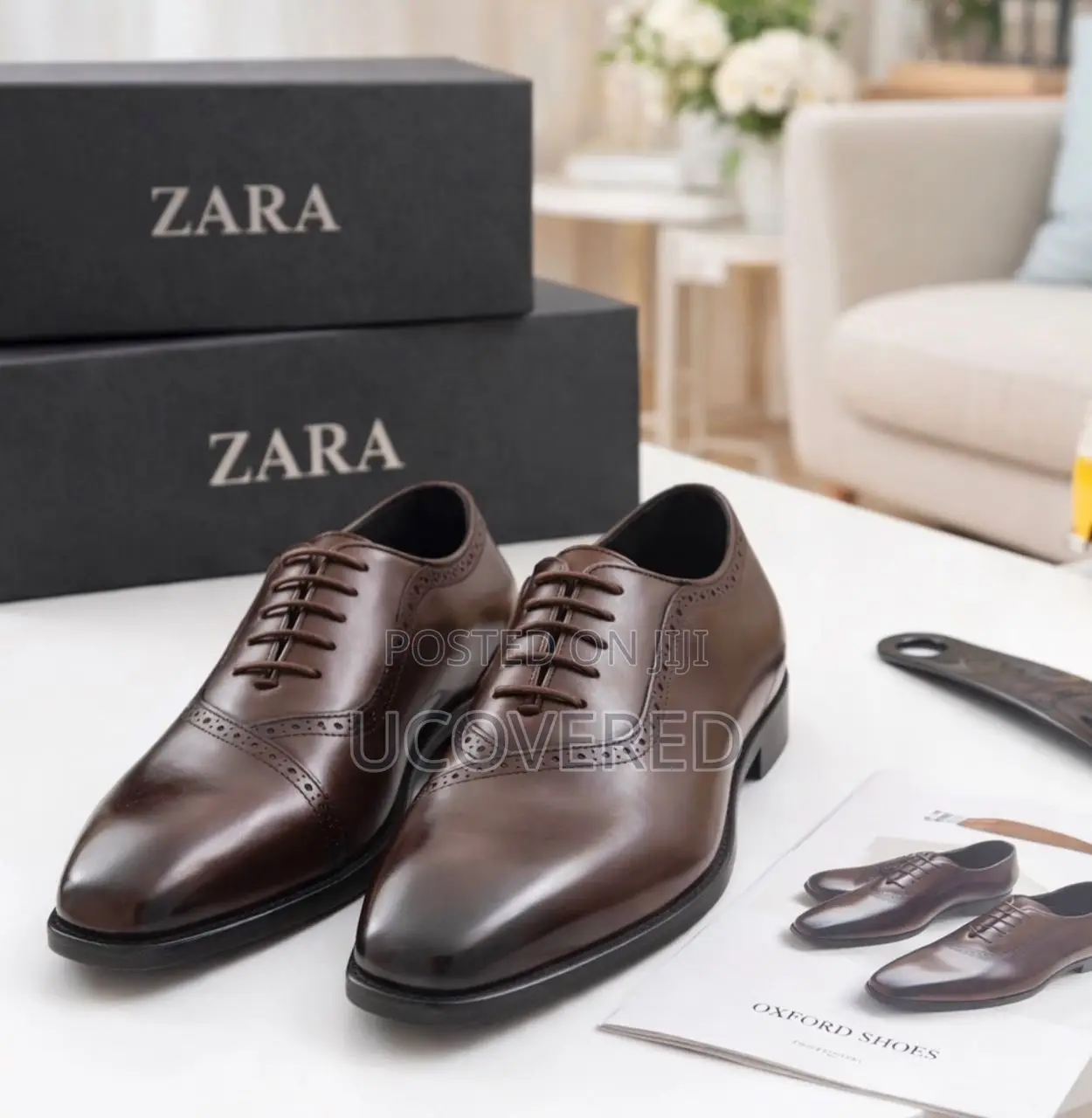 Zara Laced High Quality Executive Leather Shoe