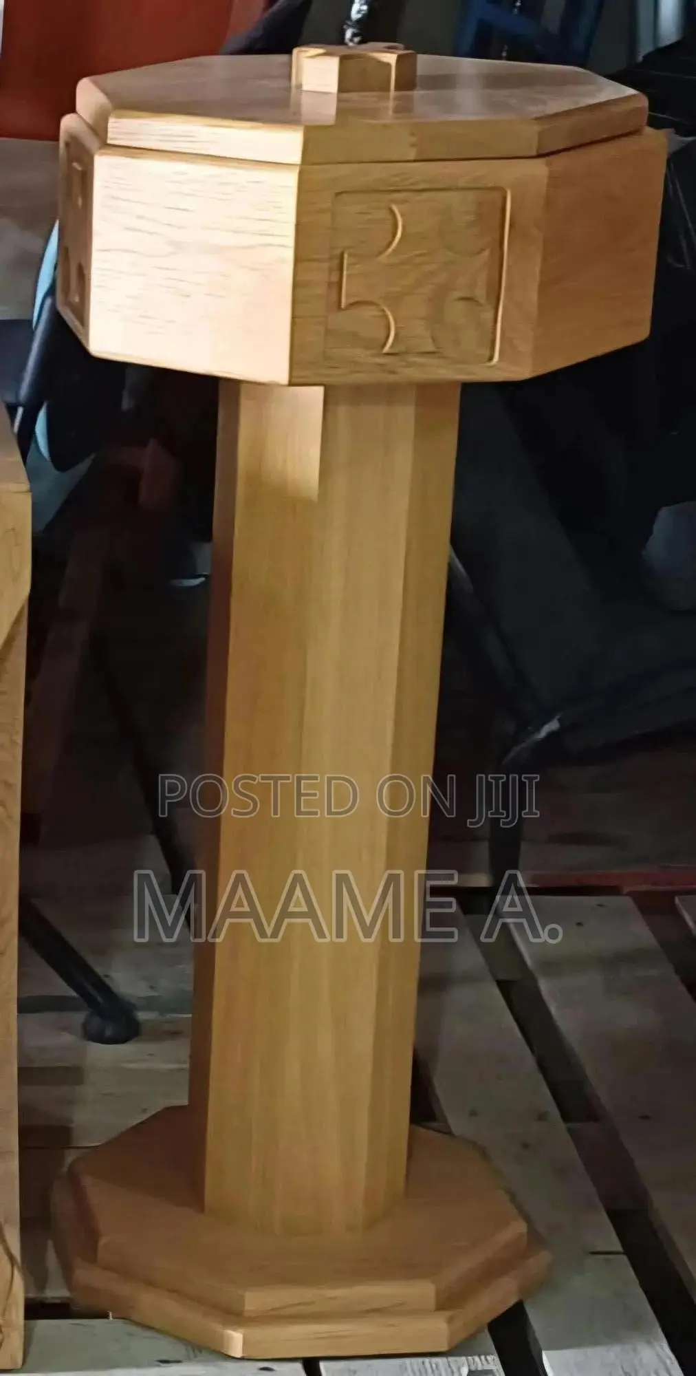 Routed Cross Standing Font
