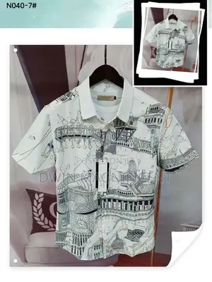 Men's Short-Sleeved Casual Shirt