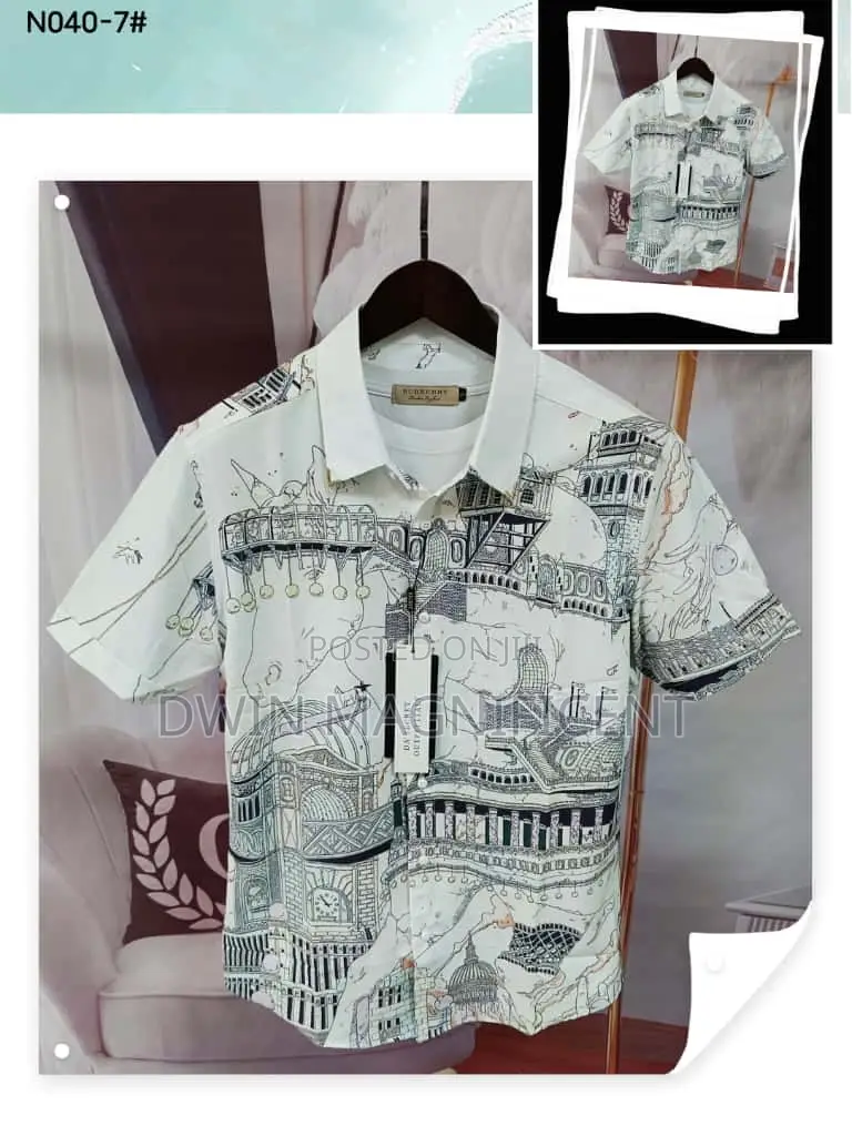 Men's Short-Sleeved Casual Shirt
