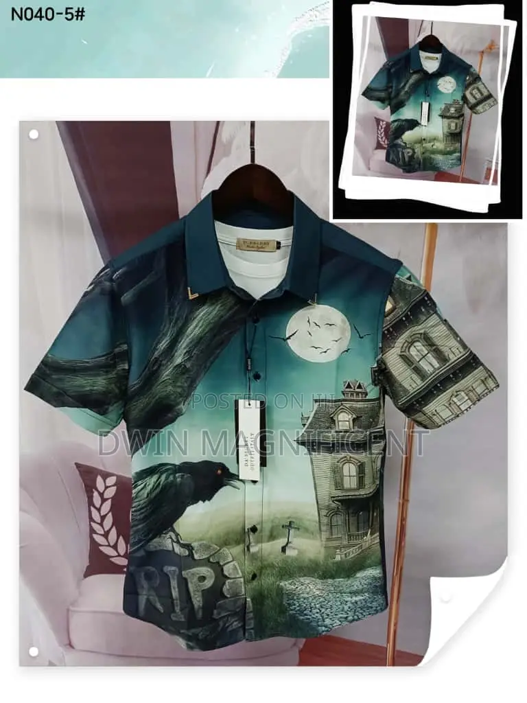 Men's Short-Sleeved Casual Shirt