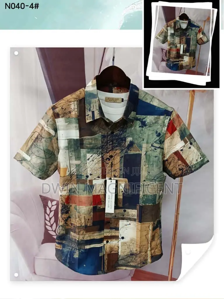 Men's Short-Sleeved Casual Shirt