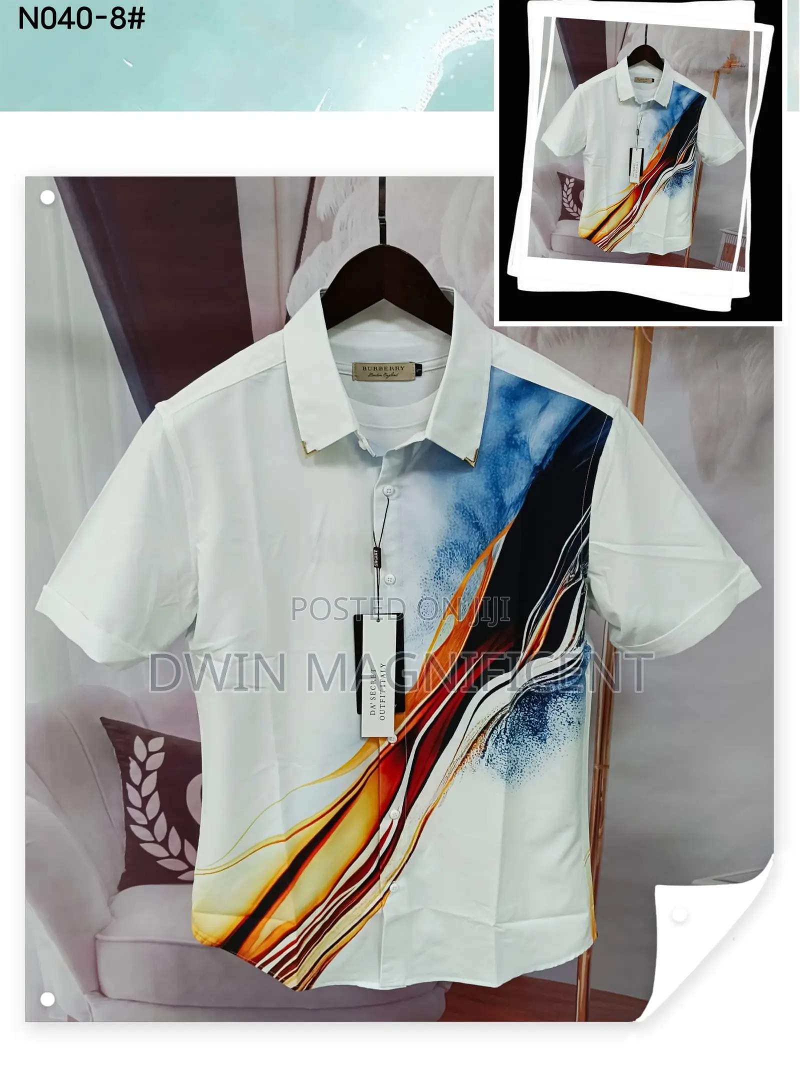 Men's Short-Sleeved Casual Shirt