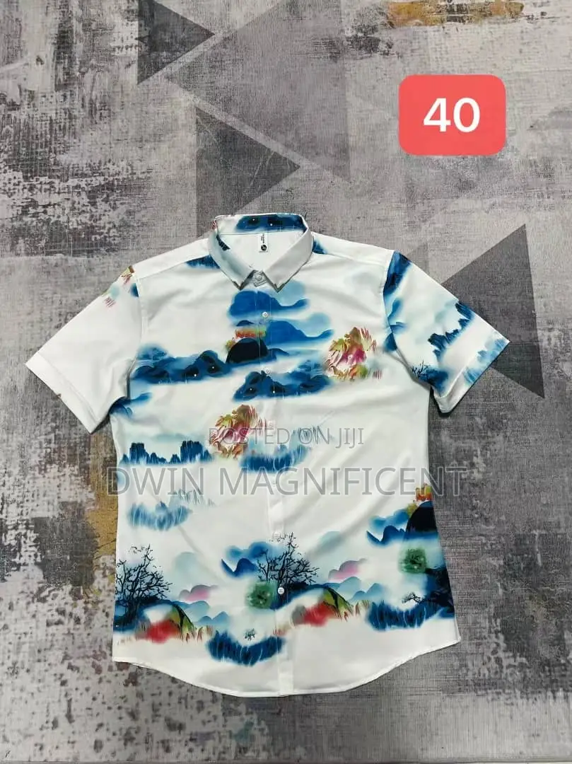 Men's Short-Sleeved Casual Shirt
