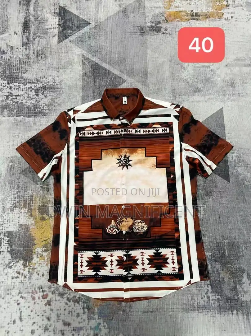 Men's Short-Sleeved Casual Shirt