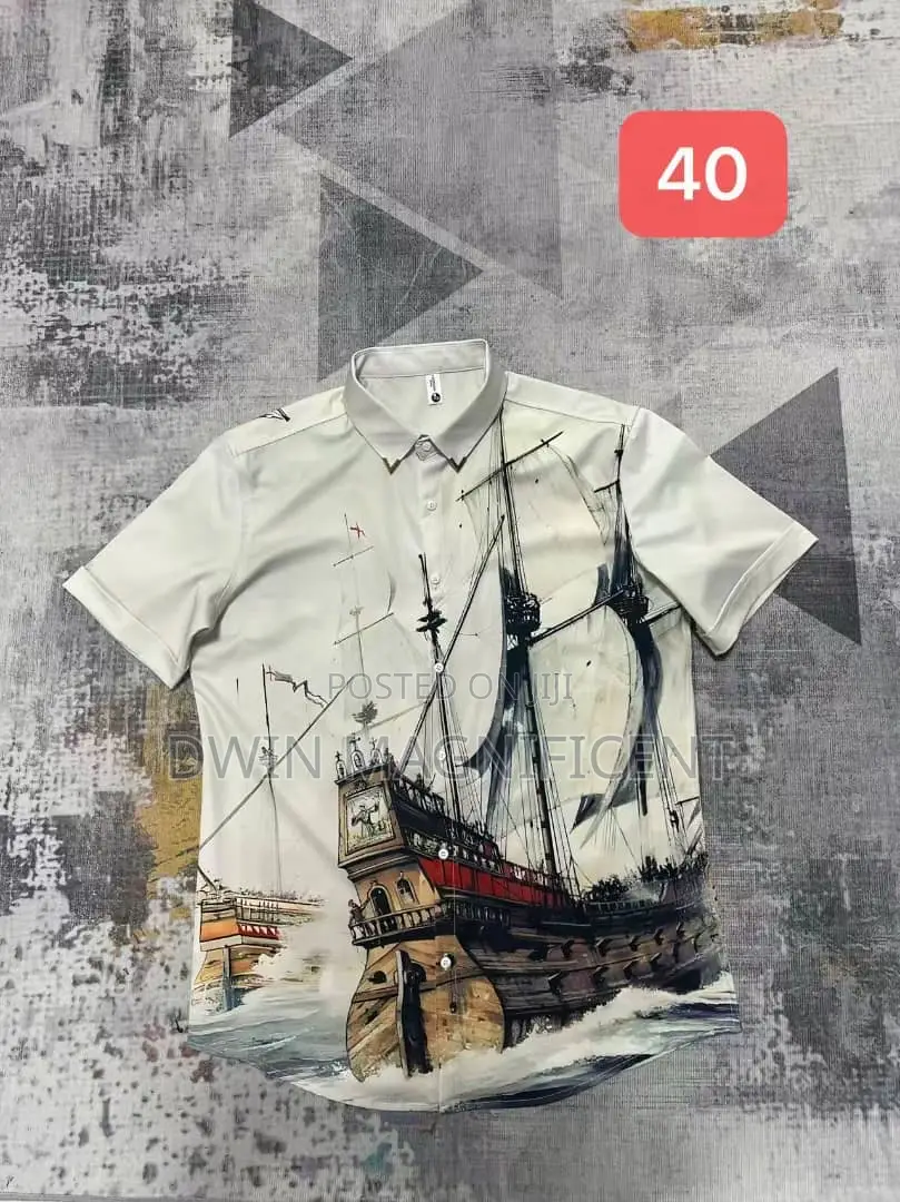 Men's Short-Sleeved Casual Shirt