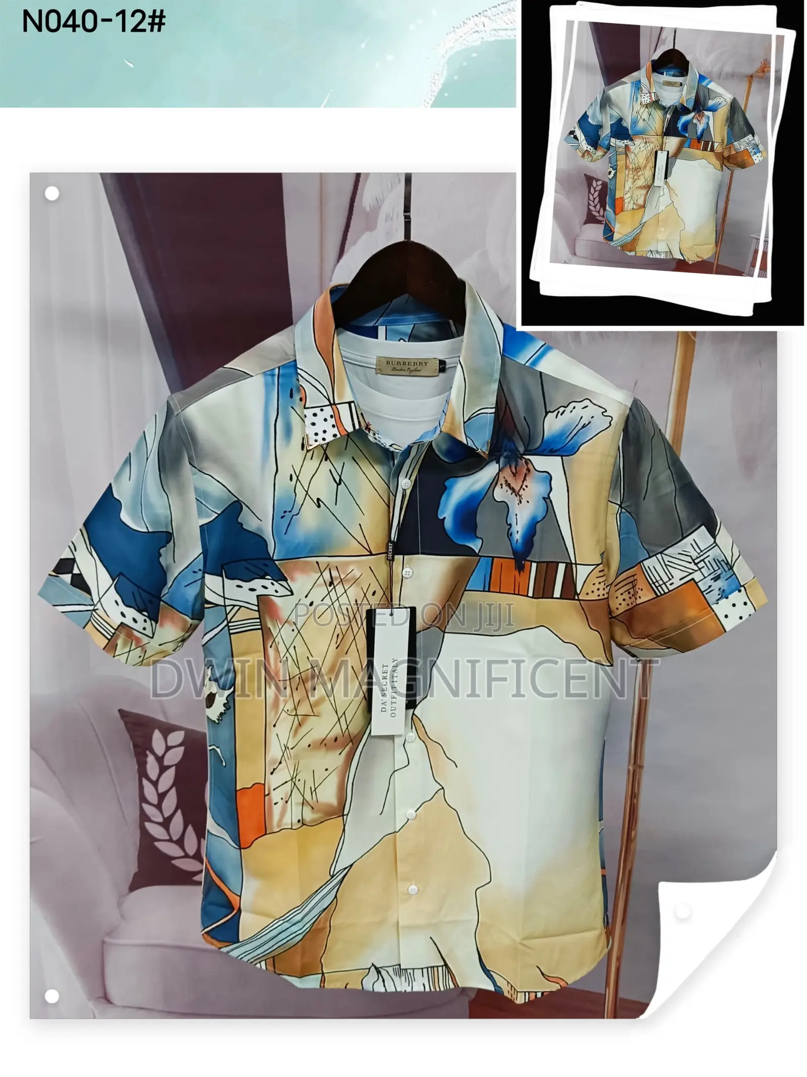 Men's Short-Sleeved Casual Shirt