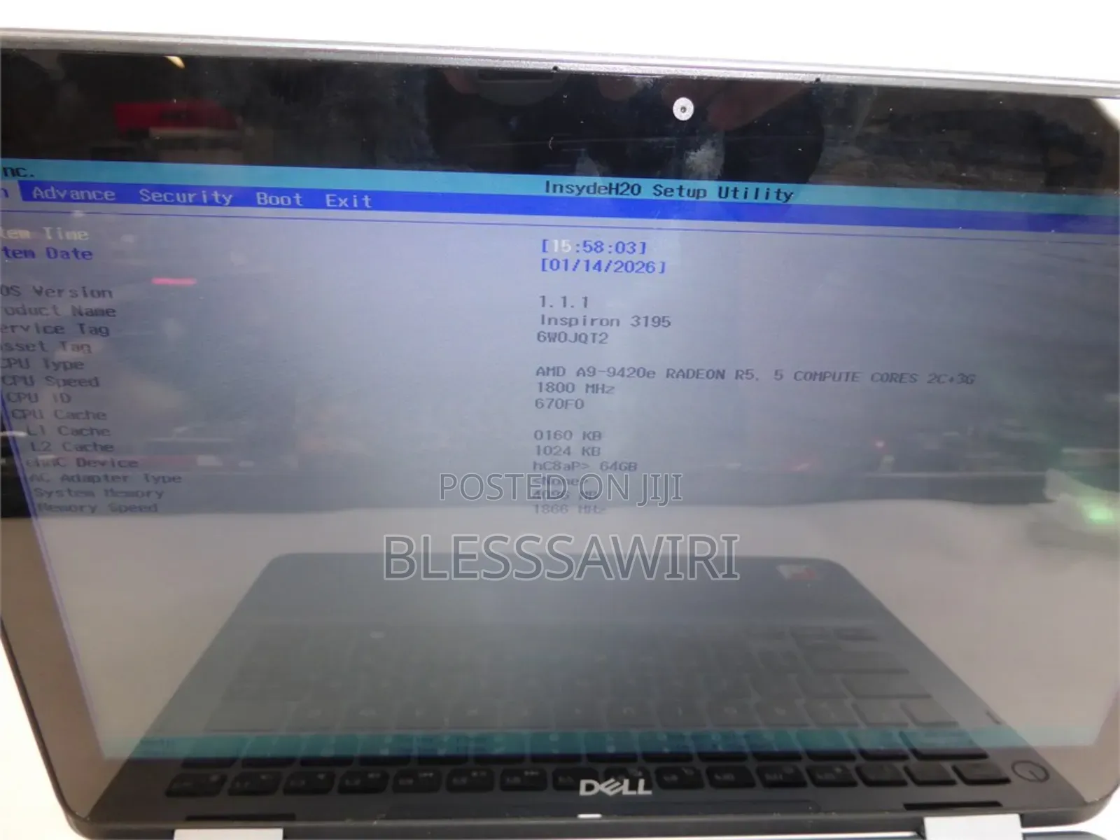 Laptop Dell 4GB AMD A10 eMMC 60GB
