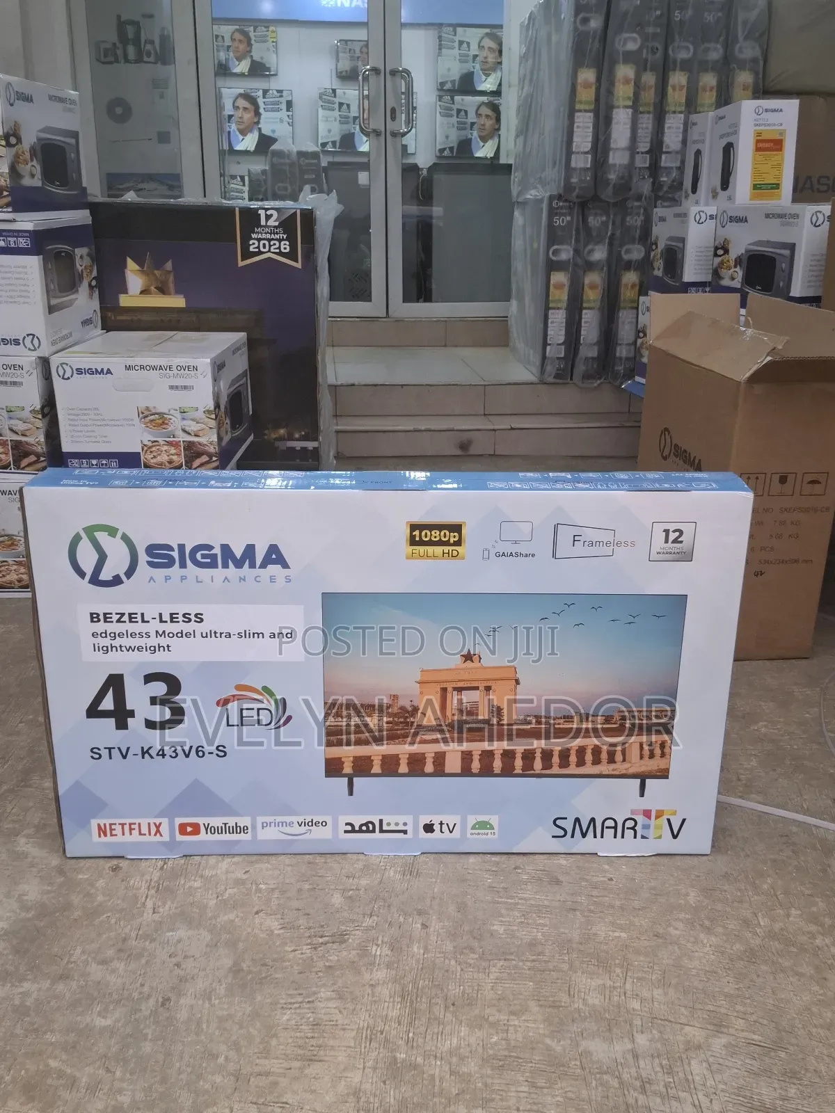 Sigma Smart Android Tv 43 Inches With Bluetooth Netflex Wifi Available