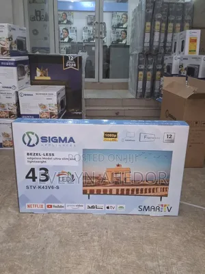 Sigma Smart Android Tv 43 Inches With Bluetooth Netflex Wifi Available