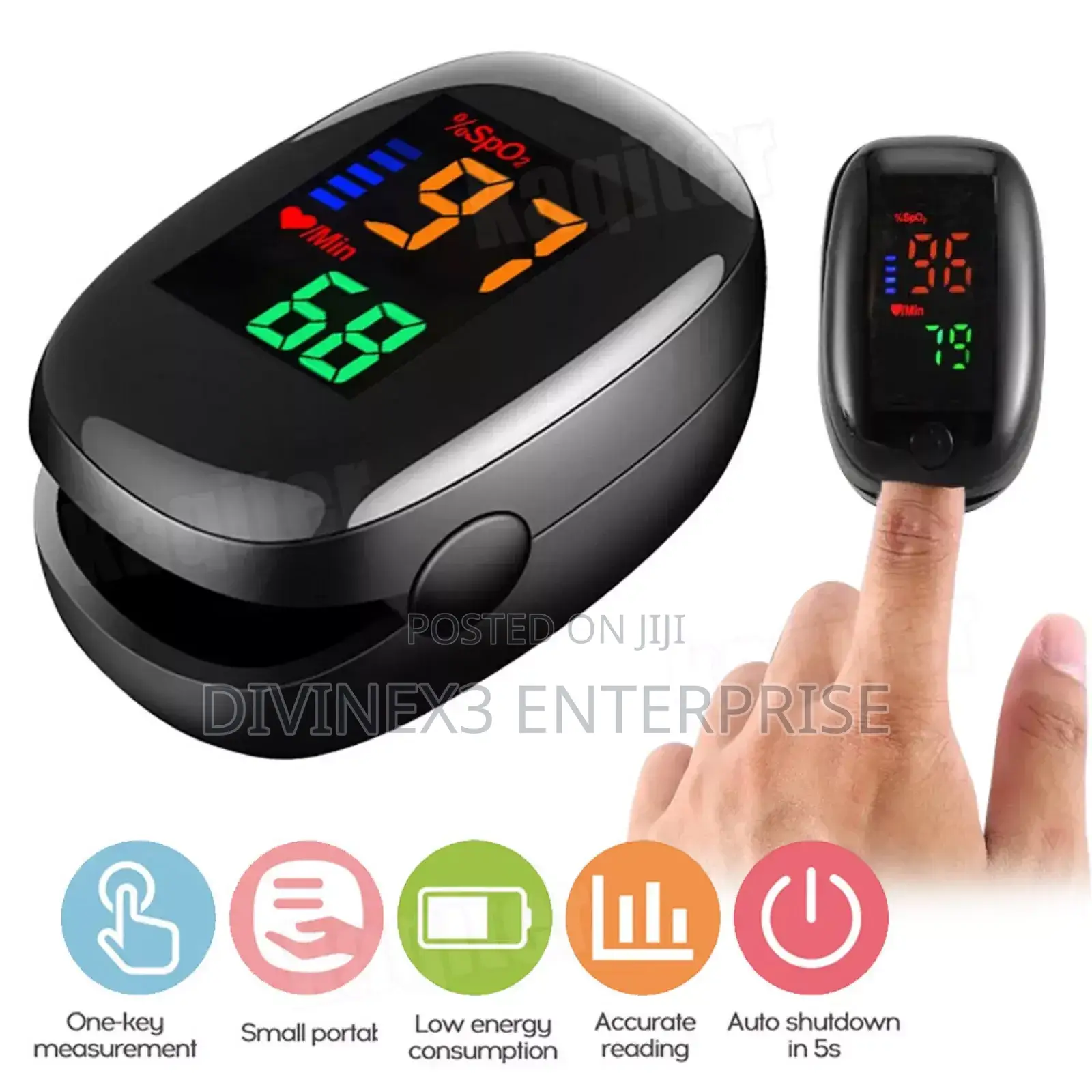 Digital Finger Pulse Oximeter