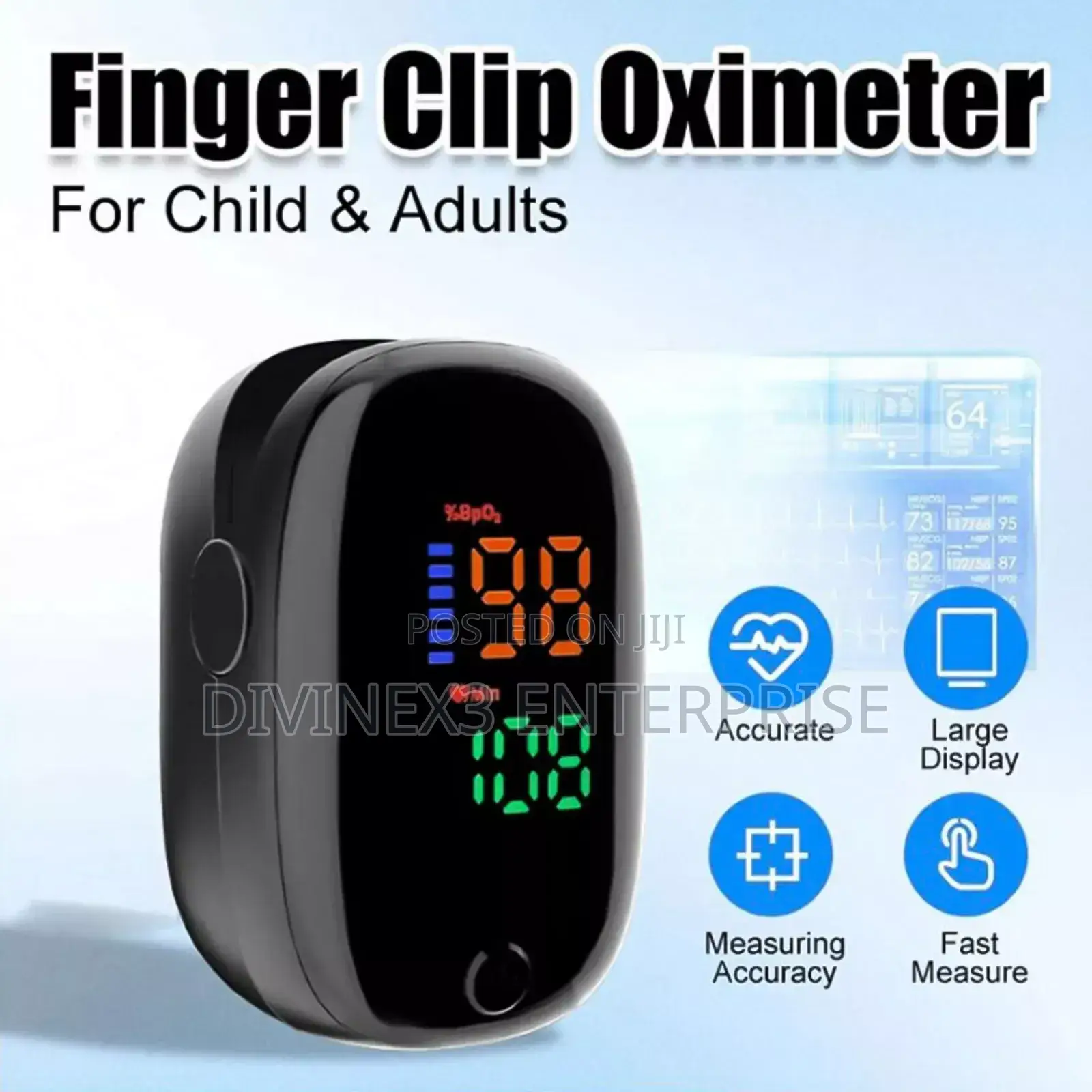 Digital Finger Pulse Oximeter