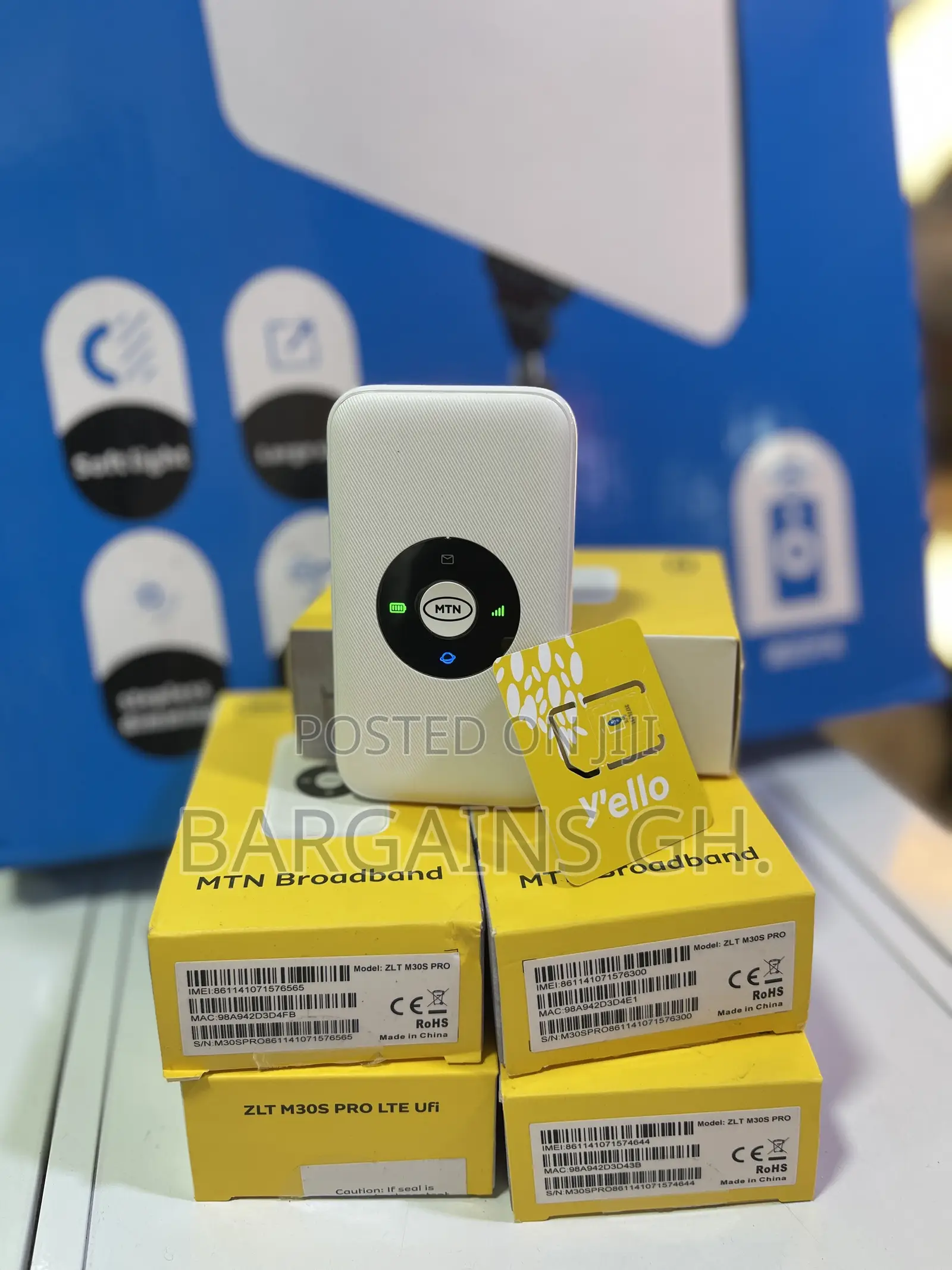 MTN Yello Biz Universal 4g Mifi With Yello Biz Data Sim (10gb Bonus)
