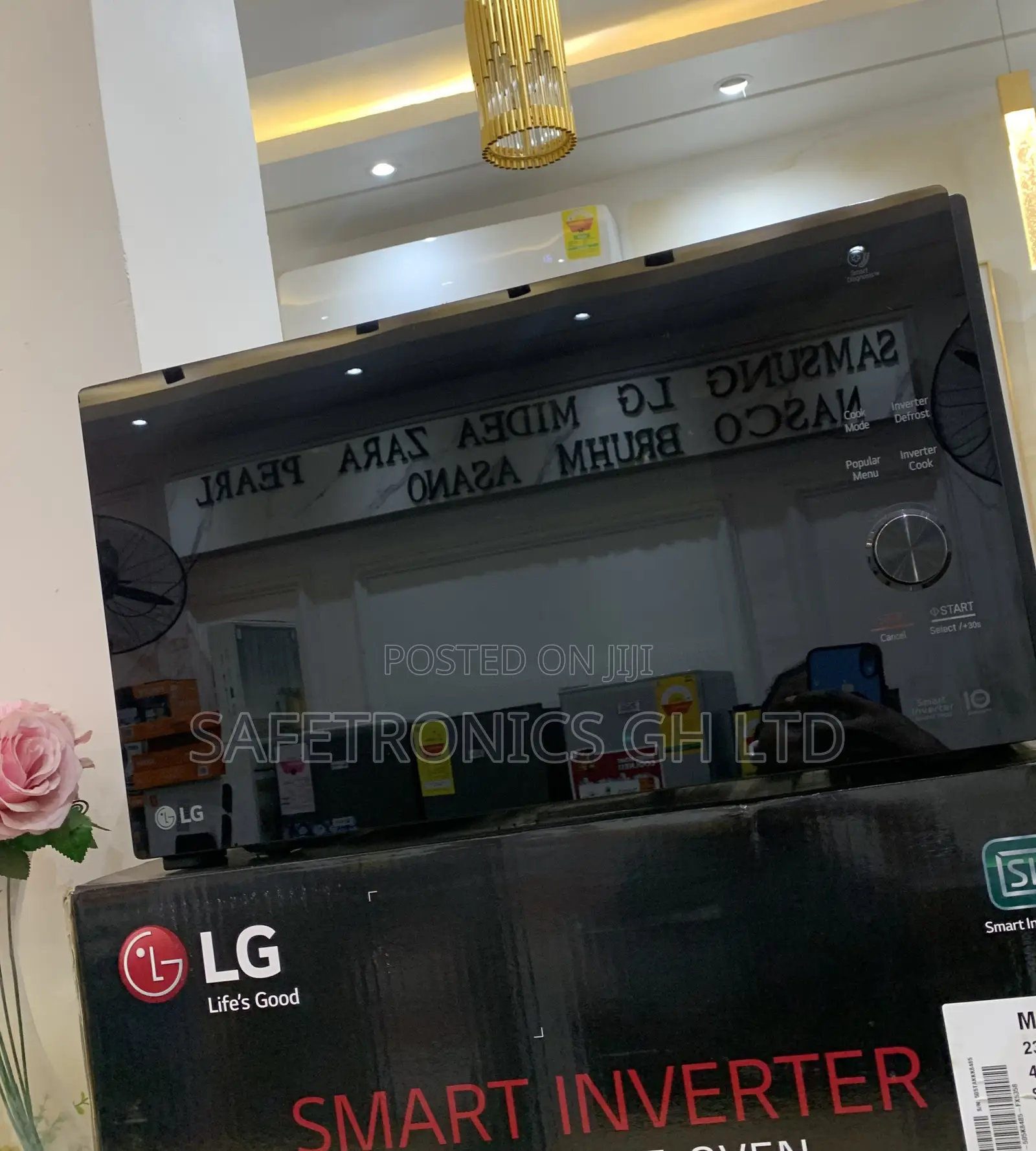 Unique Fast Lg 42 Liters Electric Countertop Black Smart Inverter