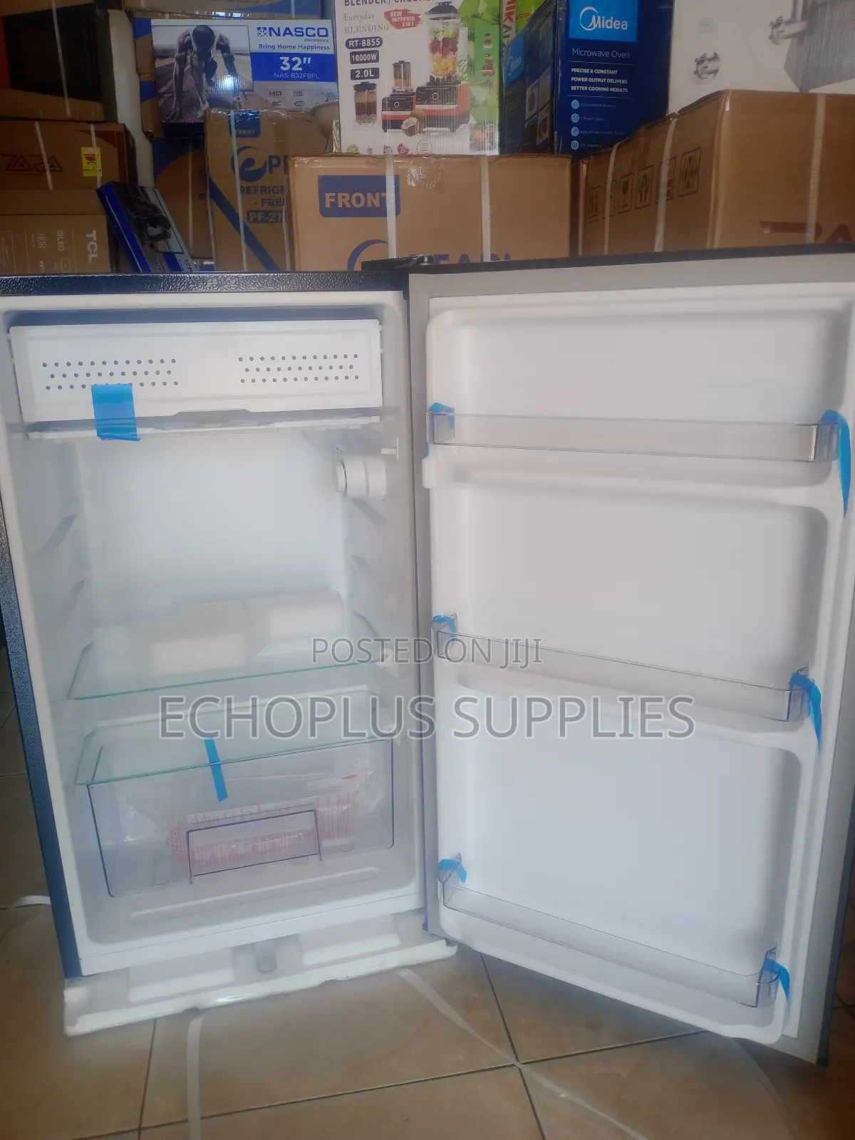 Pearl Table Top Fridge/80 Liters/ Single Door/Glass Design