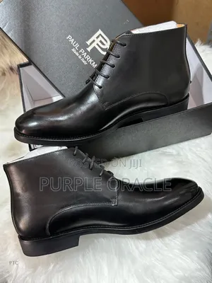 Paul Parkman Black Calfskin Chukka Boots