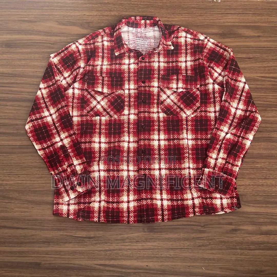 Double Pocket Abstract Patchwork Designer Shirt