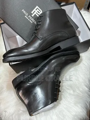 Paul Parkman Black Calfskin Chukka Boots