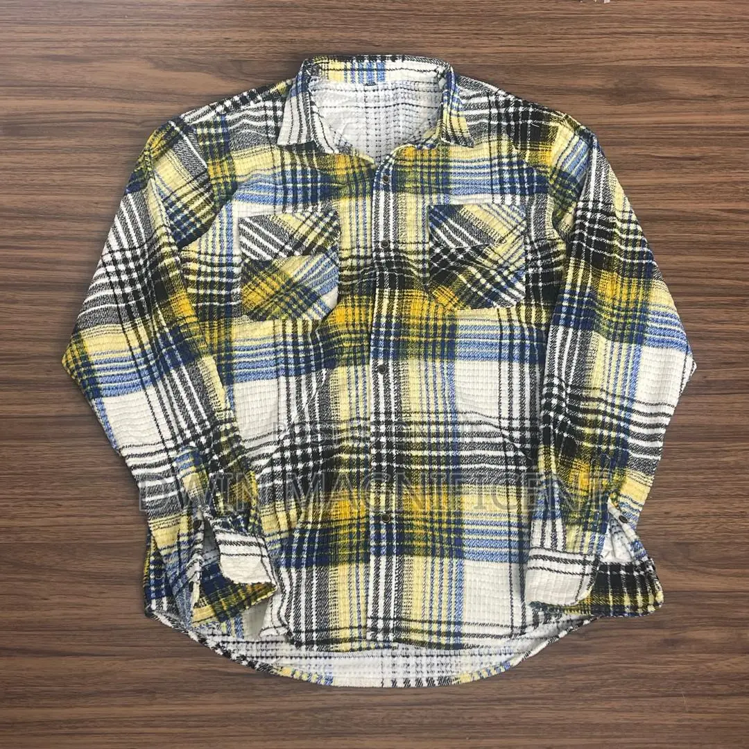 Double Pocket Abstract Patchwork Designer Shirt