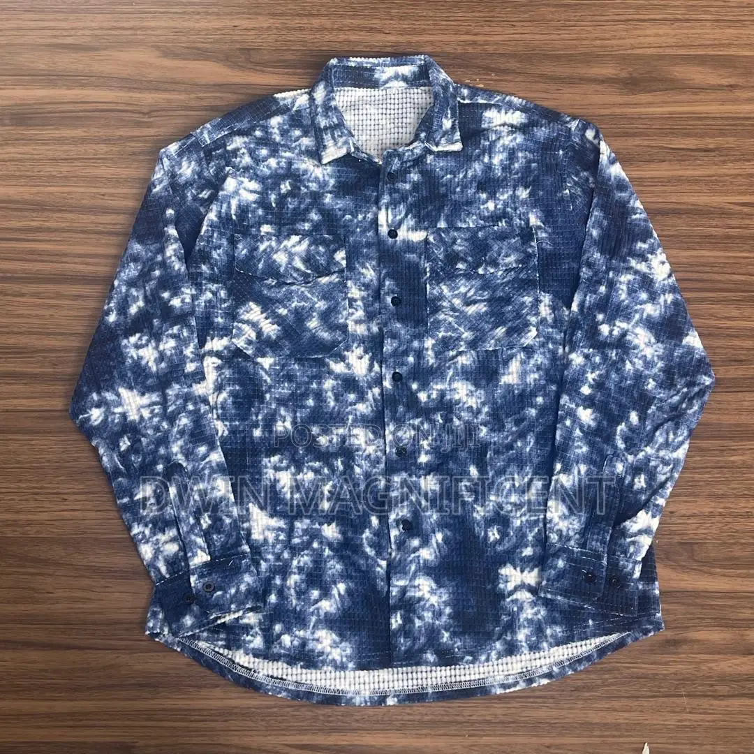 Double Pocket Abstract Patchwork Designer Shirt