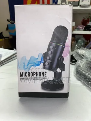 Usb Rgb Condenser Microphone With Stand Podcast, Streaming Recording