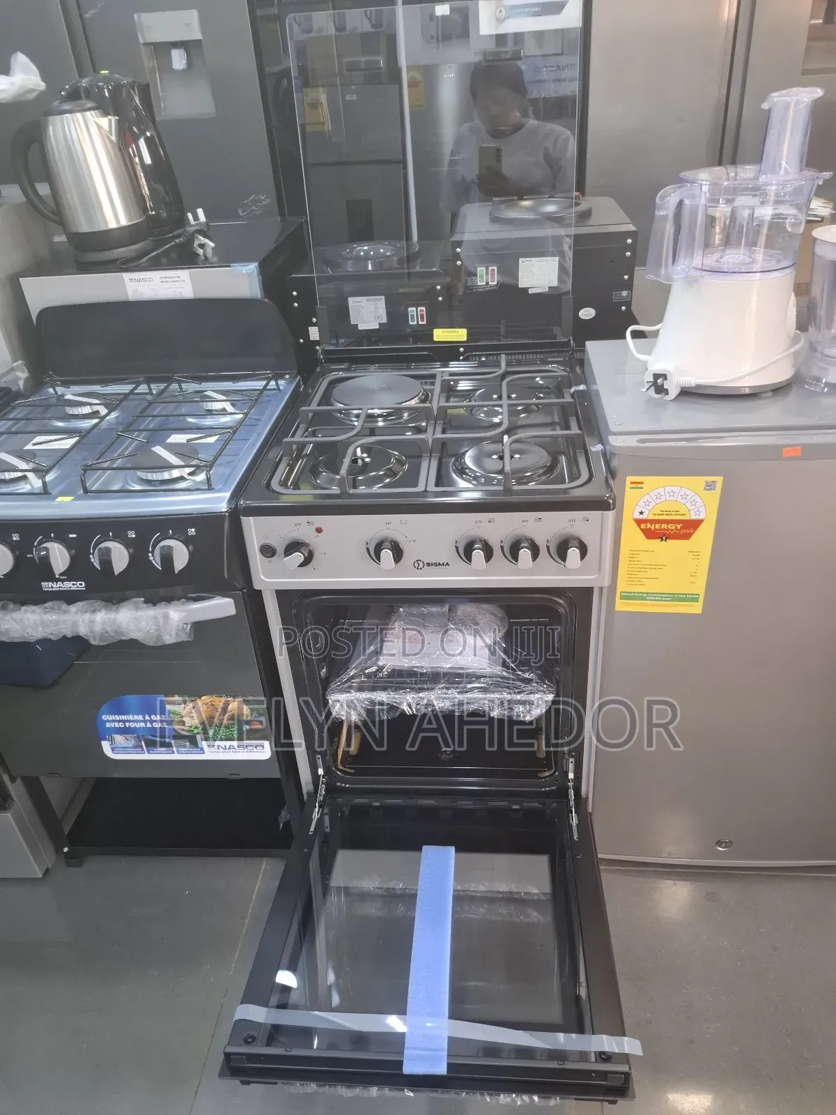 Quality Sigma Gas Cooker With One Electric Cooker Oven and Grill