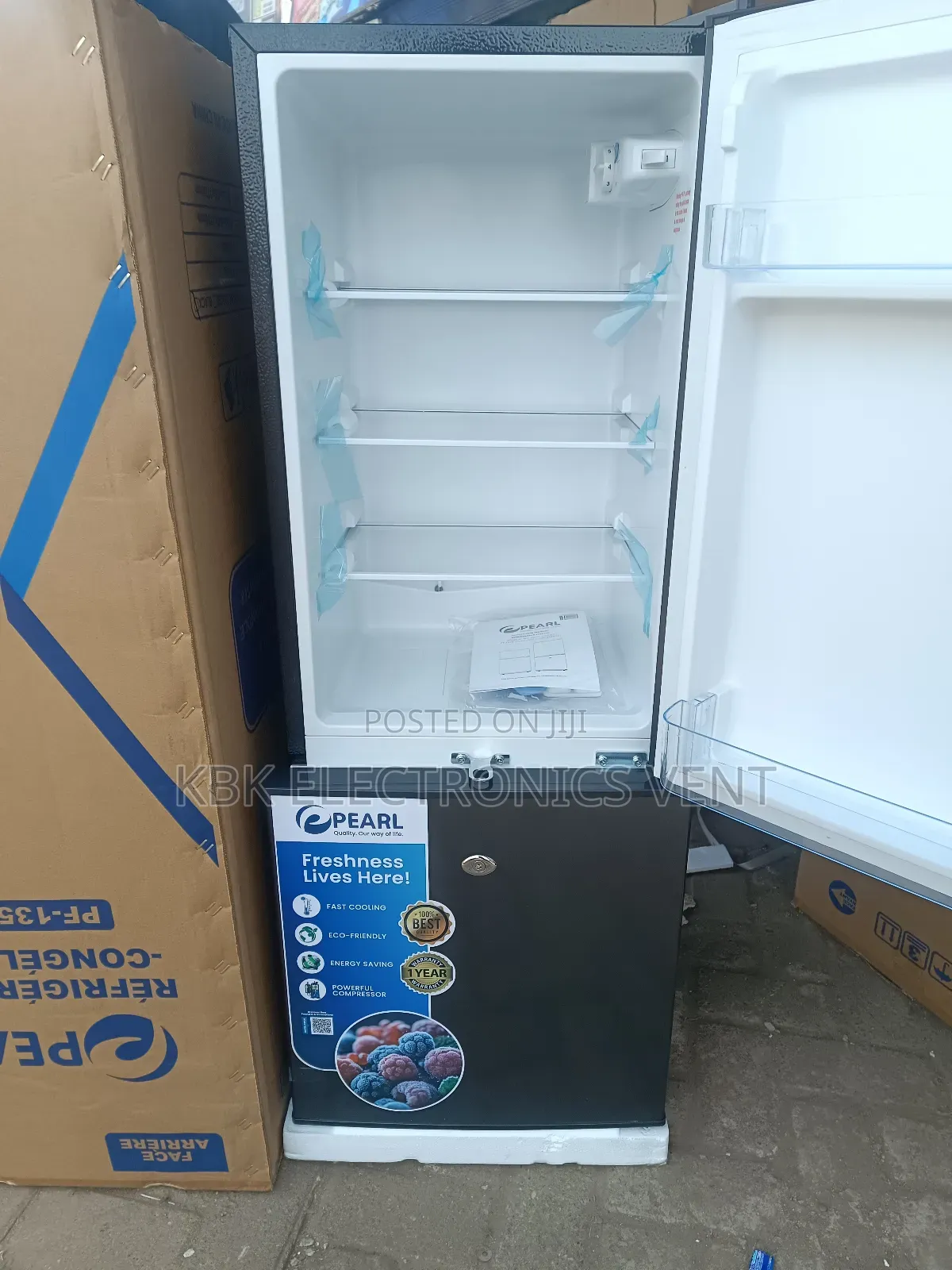Pearl Pf135-10j(94ltr) Double Door Refrigerator