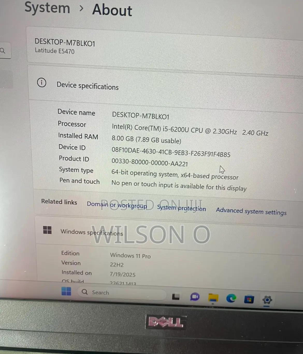 Laptop Dell Latitude 14 E5470 8GB Intel Core I5 SSD 128GB