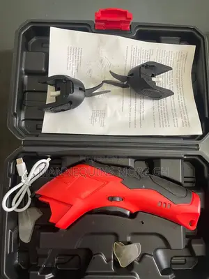 Usb Rechargeable Cordless Electric Scissors W/ 2 Blades And Carry Case