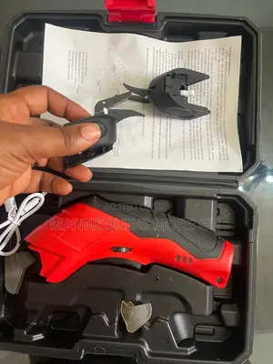 Usb Rechargeable Cordless Electric Scissors W/ 2 Blades And Carry Case