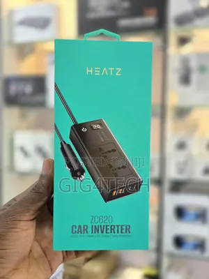 Heatz Zc620 200w Car Inverter With Plug and Usb Port