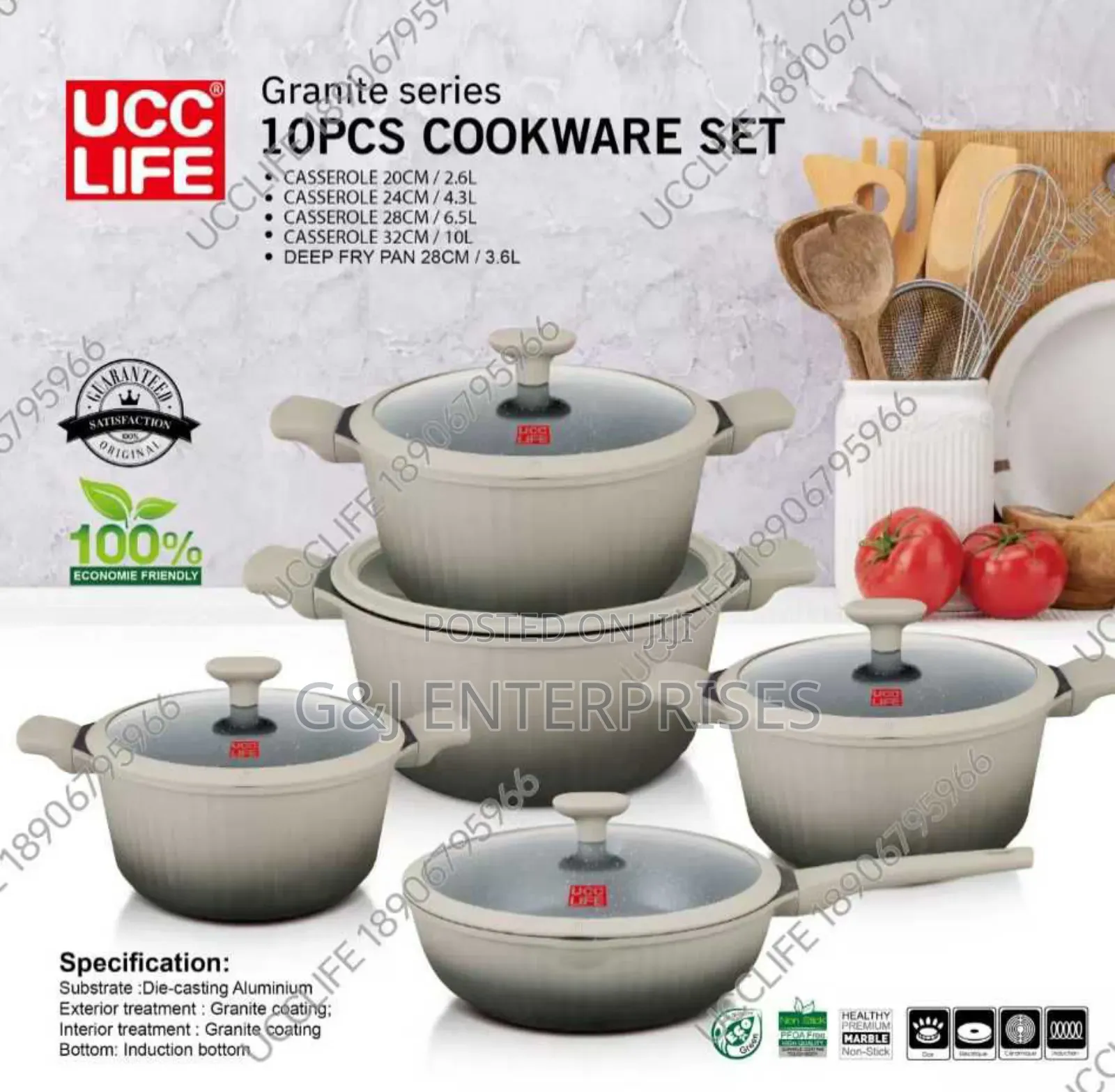 10 Pieces Cookware Set
