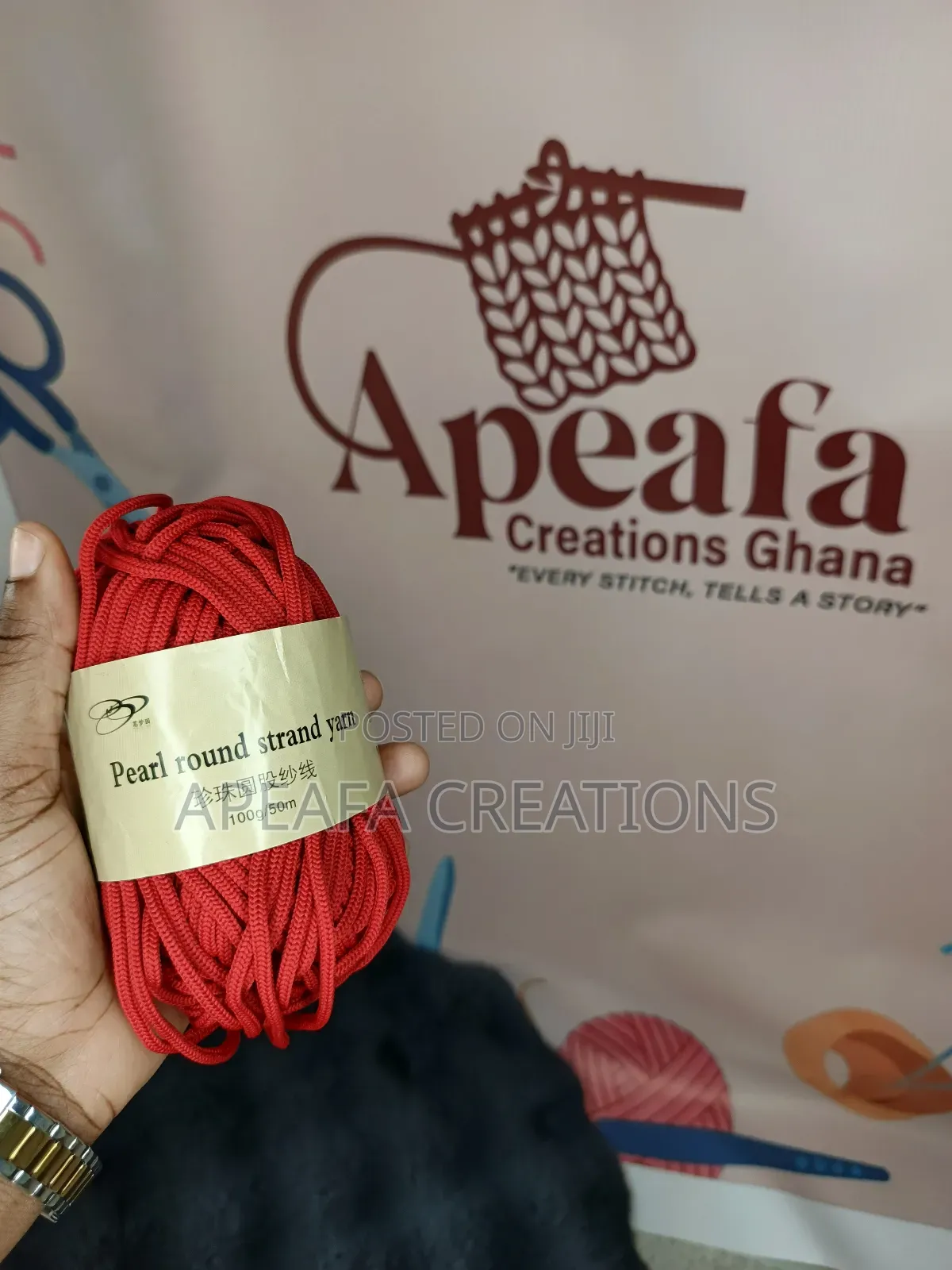 Pearl Round 4mm Polyester Cord