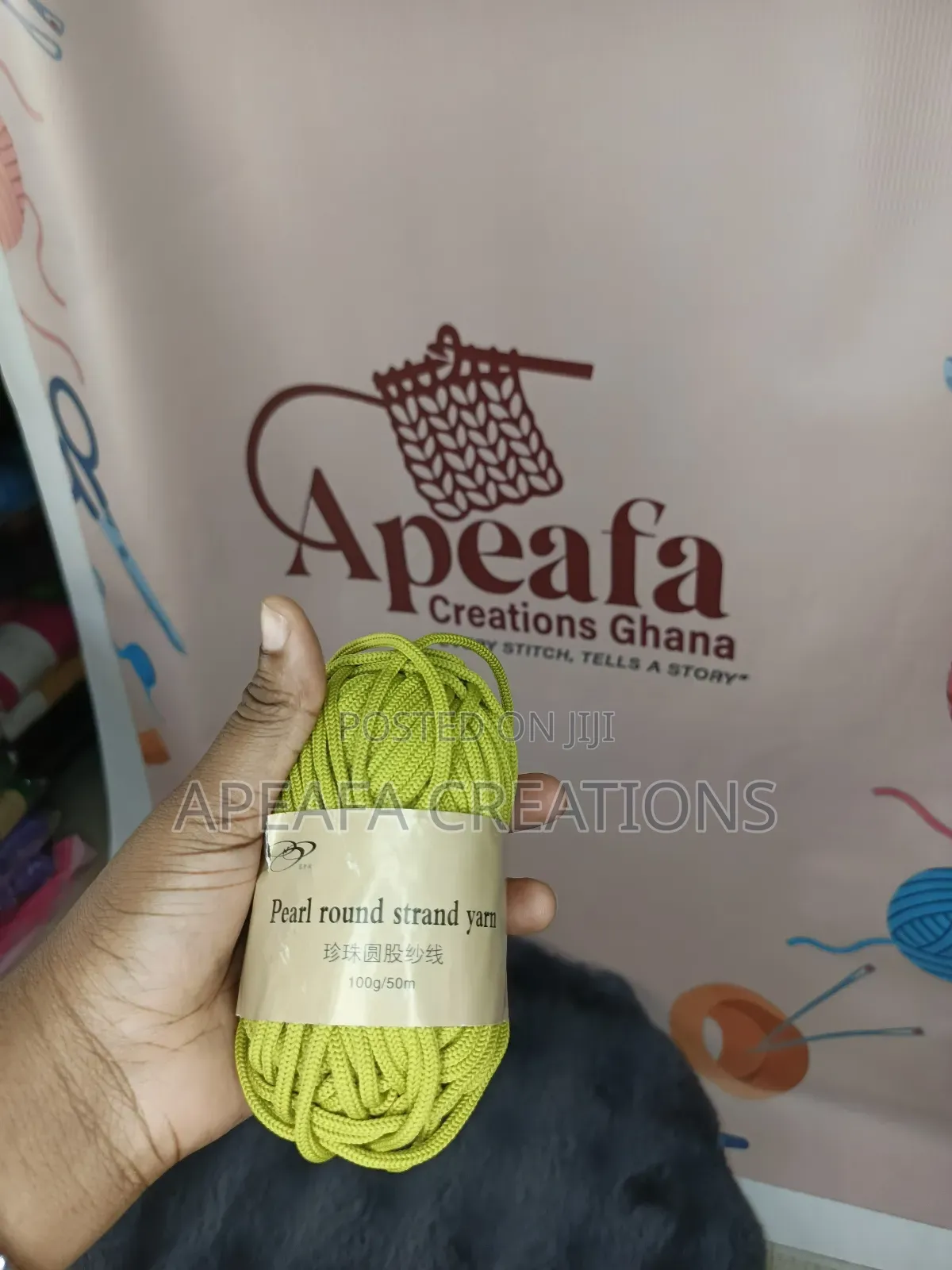 Pearl Round 4mm Polyester Cord