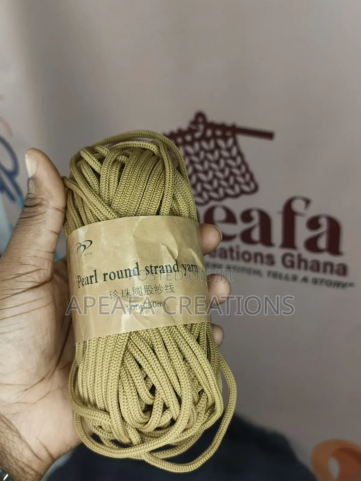 Pearl Round 4mm Polyester Cord