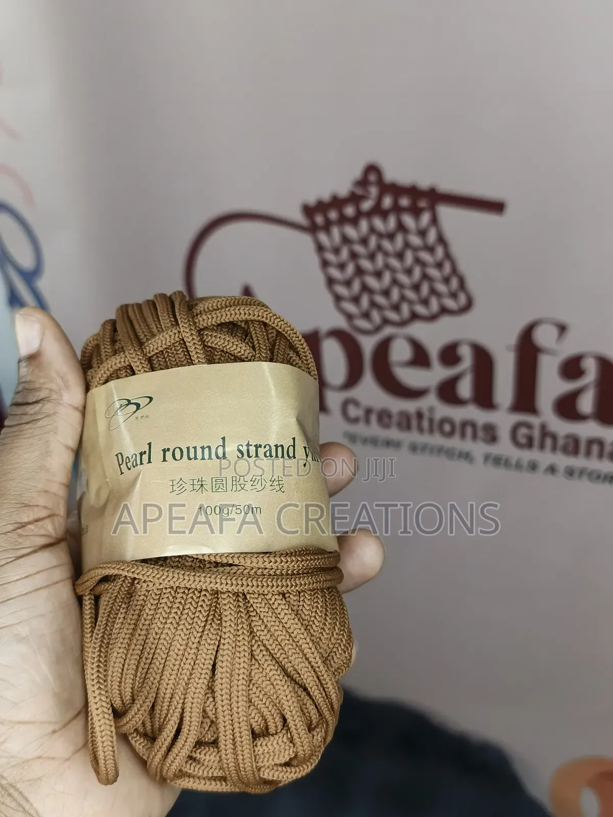 Pearl Round 4mm Polyester Cord
