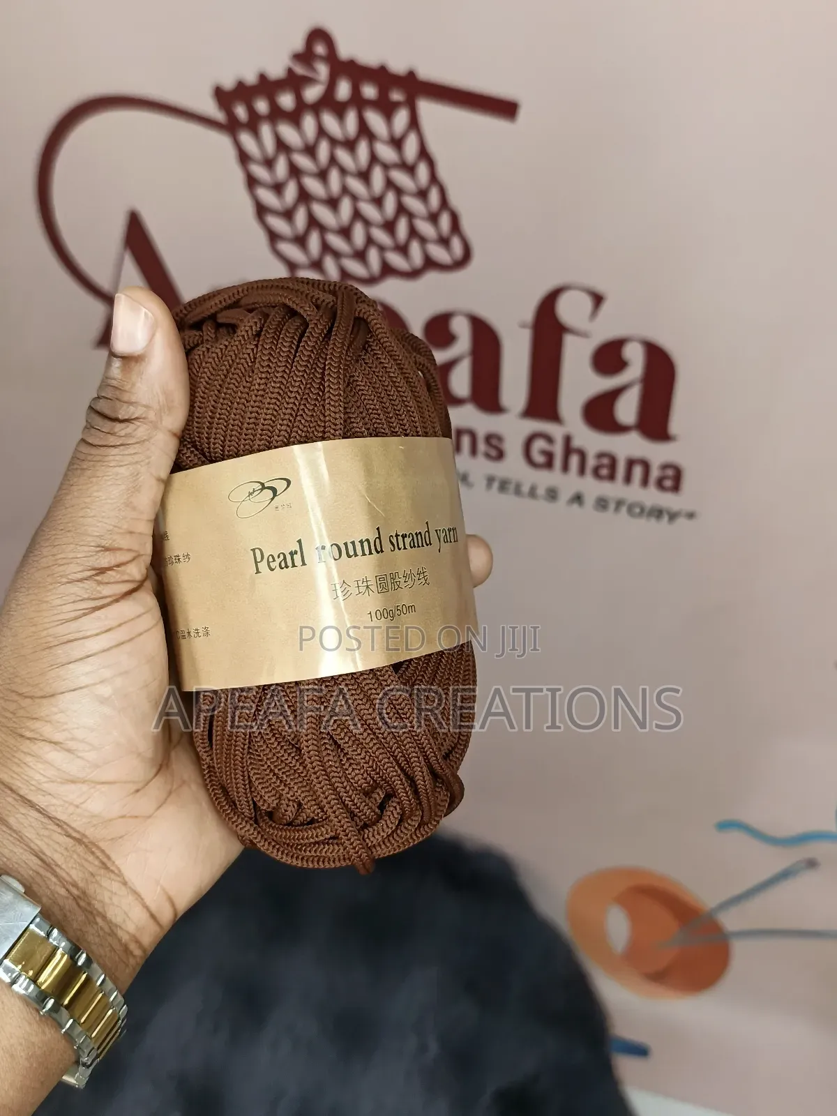 Pearl Round 4mm Polyester Cord