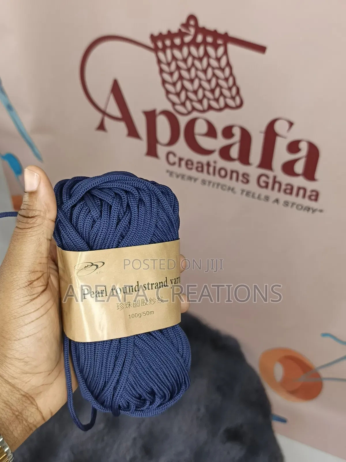 Pearl Round 4mm Polyester Cord
