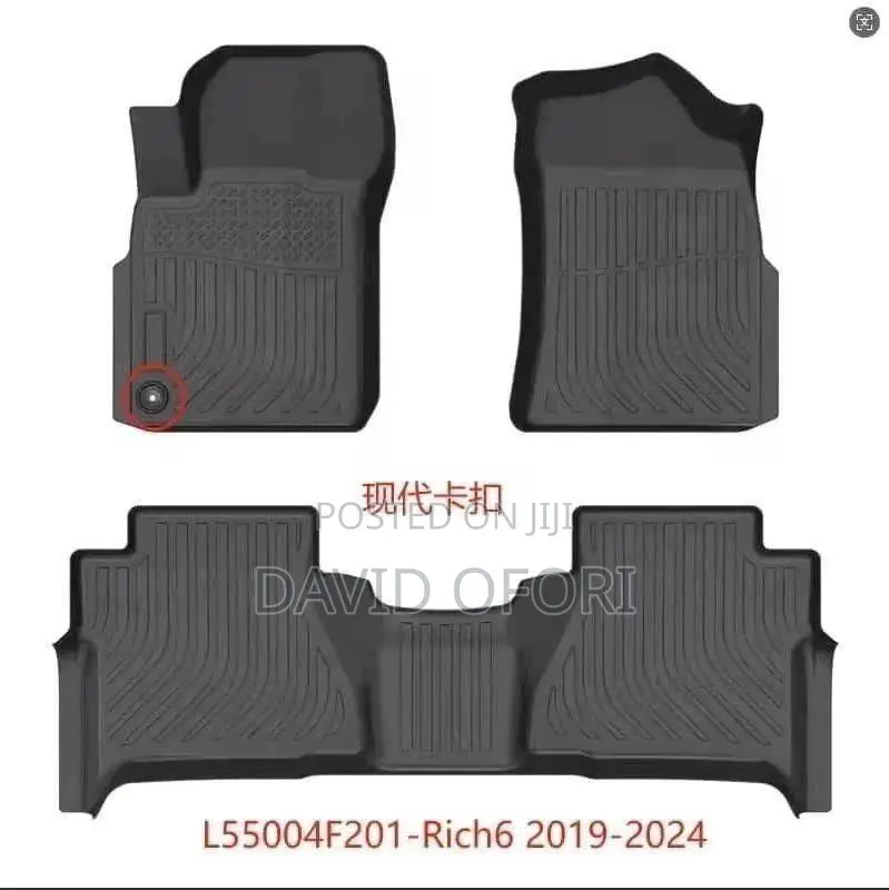 3d Type Car Carpets for Nissan Navara / Dongfeng Rich 6 2019-2024