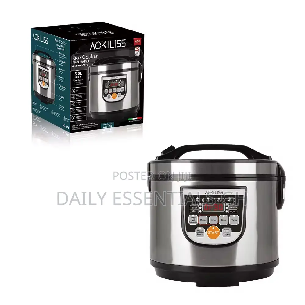 Ackiliss 5l Digital Cooker – Non-Stick Pot