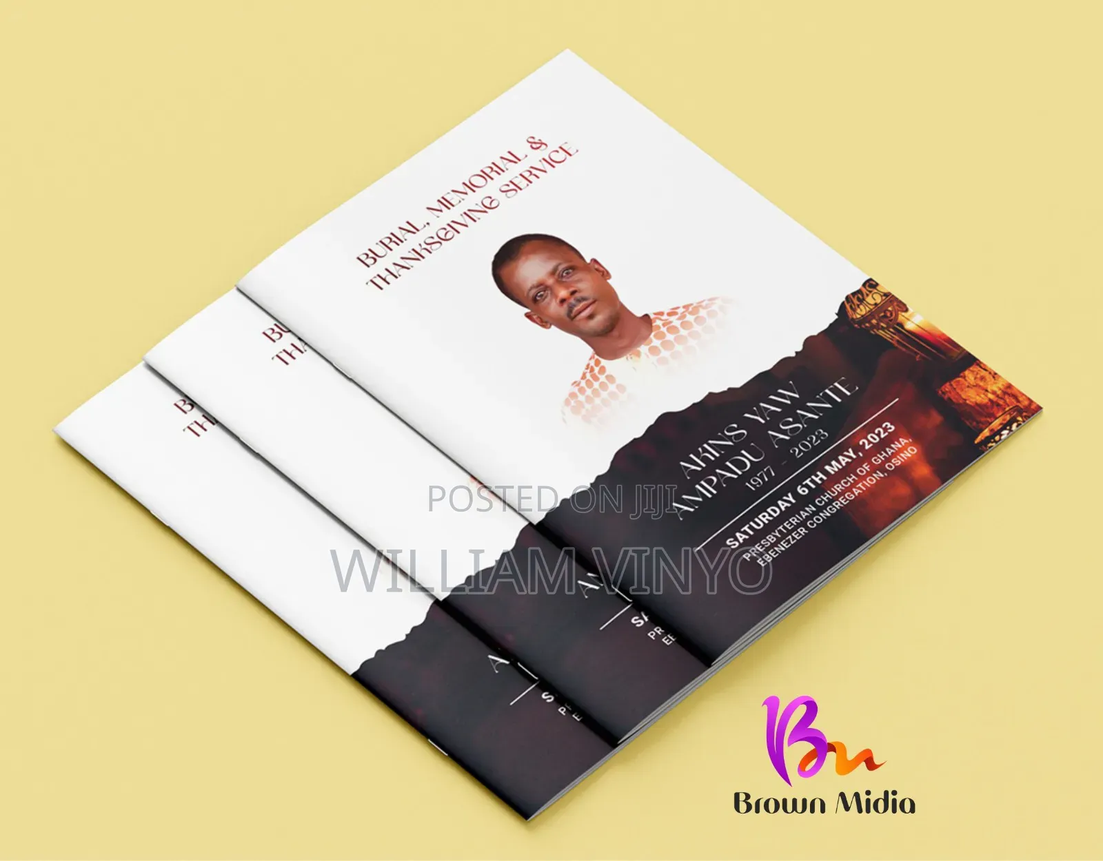 Funeral Posters and Funeral Brochures/Booklets