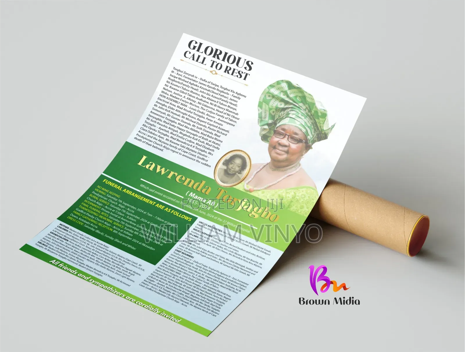 Funeral Posters and Funeral Brochures/Booklets