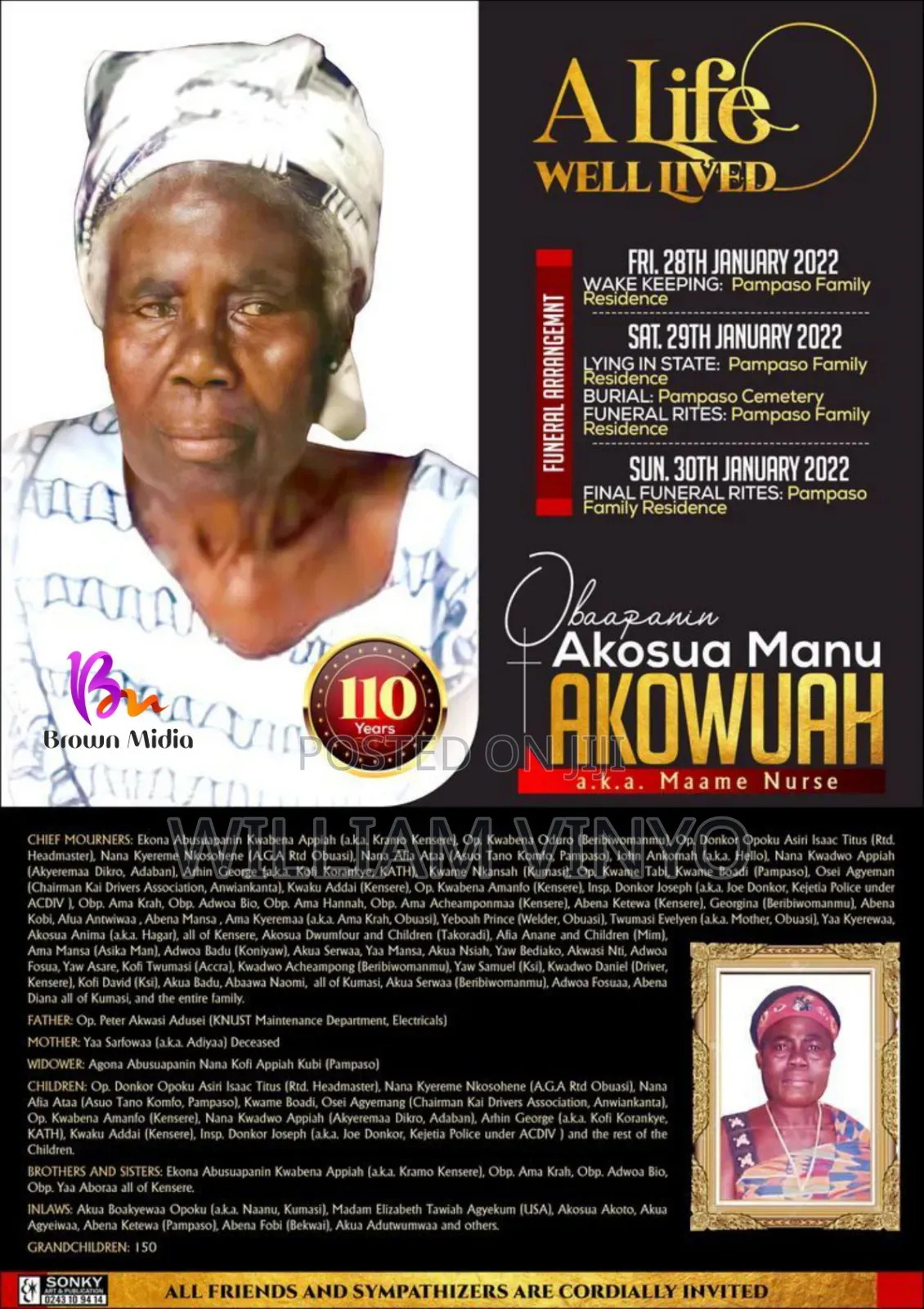 Funeral Posters and Funeral Brochures/Booklets