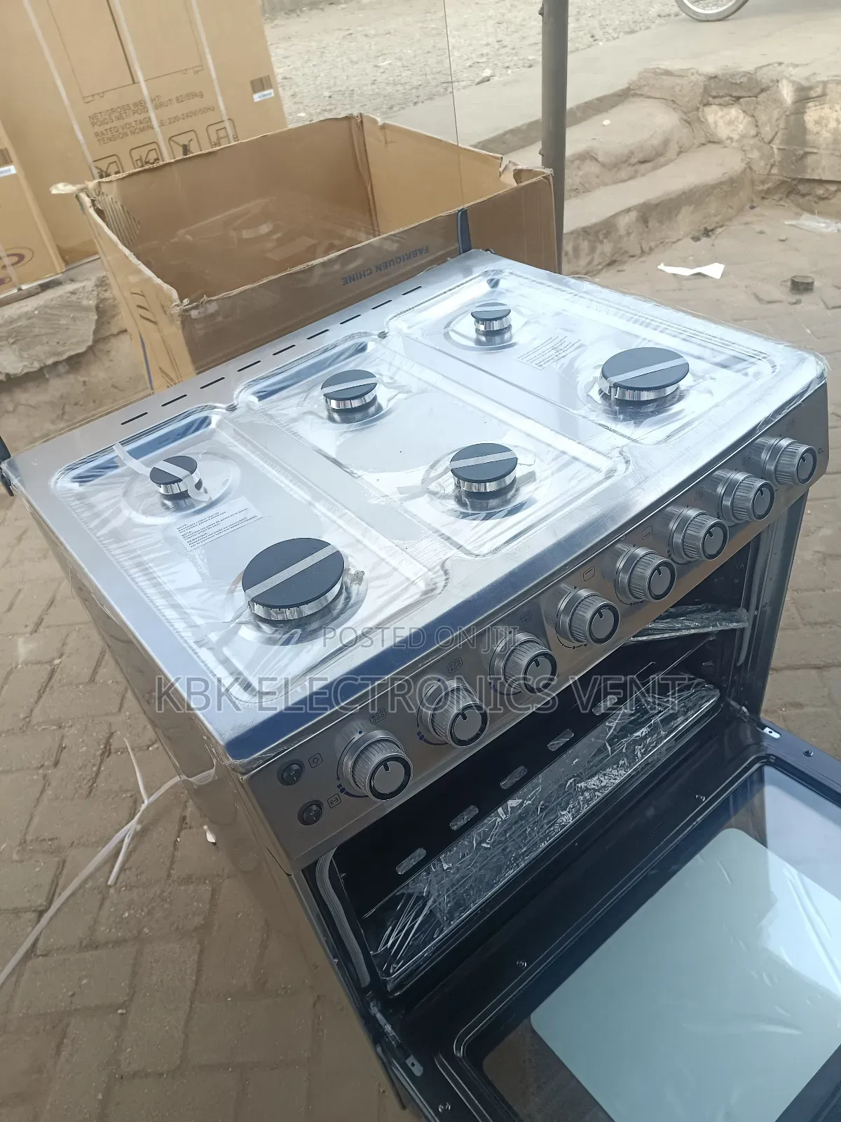 Pearl 80*60 6burner Gas Cooker Oven + Grill