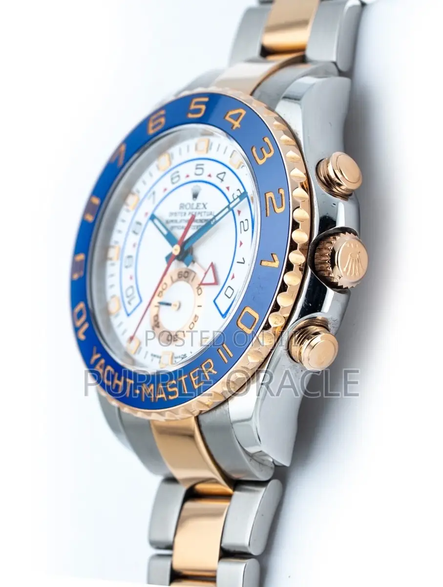 Rolex Yacht Master Ii 116681 Two Tone Rose Gold Silver