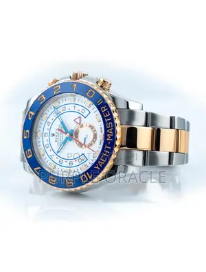 Rolex Yacht Master Ii 116681 Two Tone Rose Gold Silver