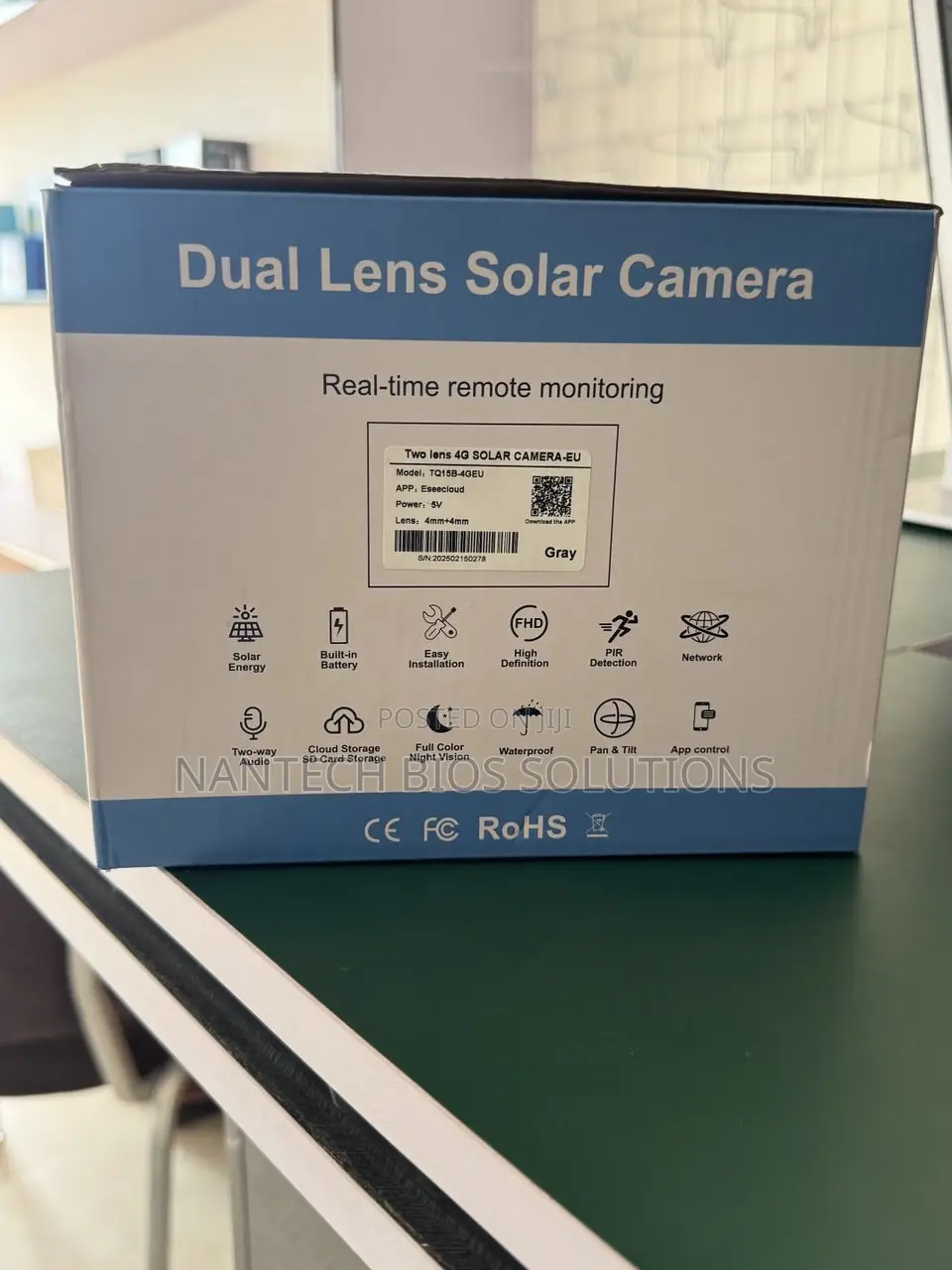 4g Solar Dual Lens Camera