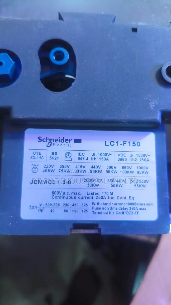 Schneider Contactor 250a